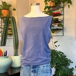 Free people Blue boatneck, flattering fit.